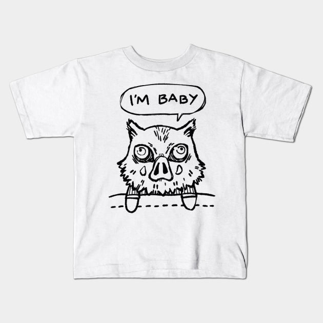 I'm Baby - Inosuke Kids T-Shirt by Astrayeah
